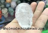 CDN550 35*50*40mm skull white crystal decorations wholesale