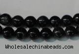 CDT682 15.5 inches 8mm round dyed aqua terra jasper beads