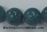 CEQ09 15.5 inches 20mm round blue sponge quartz beads wholesale