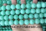 CEQ304 15.5 inches 12mm round green sponge quartz beads