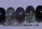 CFL1073 15 inches 12*20mm rondelle natural fluorite gemstone beads