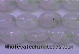 CFL1216 15.5 inches 8*12mm oval green fluorite gemstone beads
