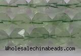 CFL1404 15.5 inches 12mm faceted nuggets green fluorite beads