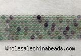 CFL1470 15.5 inches 4mm round AA grade fluorite gemstone beads