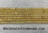 CFL1506 15.5 inches 4mm round yellow fluorite gemstone beads