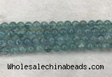 CFL1516 15.5 inches 8mm round blue fluorite gemstone beads