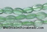 CFL335 15.5 inches 8*12mm oval natural green fluorite beads