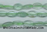 CFL641 15.5 inches 8*12mm oval green fluorite beads wholesale