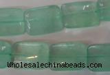 CFL870 15.5 inches 13*18mm rectangle green fluorite gemstone beads