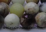 CFW08 15.5 inches 18mm faceted round flower jade beads wholesale