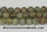 CGA203 15.5 inches 8mm round natural green garnet beads