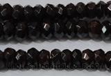 CGA458 15.5 inches 4*6mm faceted rondelle natural red garnet beads
