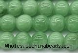 CGA930 15 inches 6mm round green angel skin beads
