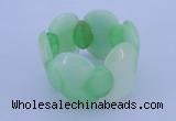 CGB150 8 inches fashion dyed white jade gemstone stretchy bracelet