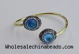 CGB2053 15*20mm oval glass bangles wholesale