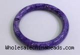 CGB2584 Inner diameter 60mm fashion charoite gemstone bracelet