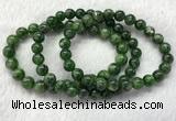CGB2617 7.5 inches 8mm round diopside quartz beaded bracelets