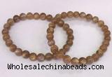 CGB4548 7.5 inches 7mm round sunstone beaded bracelets