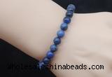 CGB5068 6mm, 8mm round dumortierite beads stretchy bracelets