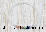 CGB7101 7 chakra 4mm white moonstone beaded meditation yoga bracelets