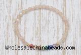 CGB7102 7 chakra 4mm moonstone beaded meditation yoga bracelets