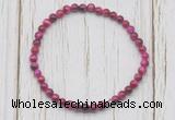 CGB7205 4mm tiny red tiger eye beaded meditation yoga bracelets