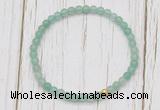 CGB7248 4mm tiny green aventurine beaded meditation yoga bracelets