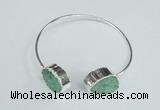 CGB761 13*18mm - 15*20mm oval druzy agate gemstone bangles