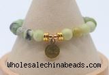 CGB7786 8mm Australia chrysoprase bead with luckly charm bracelets
