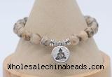 CGB7800 8mm feldspar bead with luckly charm bracelets wholesale