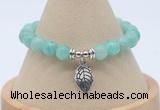 CGB7820 8mm peru amazonite bead with luckly charm bracelets
