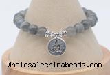 CGB7825 8mm labradorite gemstone bead with luckly charm bracelets