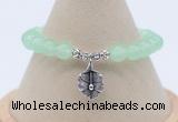 CGB7881 8mm candy jade bead with luckly charm bracelets whoesale