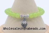 CGB7882 8mm candy jade bead with luckly charm bracelets whoesale