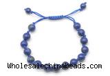 CGB8780 8mm,10mm round lapis lazuli adjustable macrame bracelets