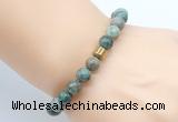 CGB8847 8mm, 10mm African turquoise & drum hematite power beads bracelets