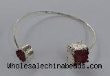 CGB890 12mm - 14*15mm freeform druzy agate gemstone bangles