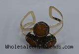CGB905 20mm - 22mm coin druzy agate gemstone bangles wholesale