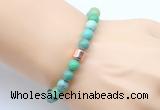 CGB9267 8mm, 10mm grass agate & drum hematite power beads bracelets