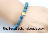 CGB9410 8mm, 10mm apatite & cross hematite power beads bracelets