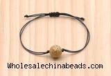 CGB9927 Fashion 12mm picture jasper adjustable bracelet jewelry