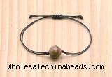 CGB9942 Fashion 12mm unakite gemstone adjustable bracelet jewelry