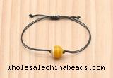 CGB9955 Fashion 12mm yellow banded agate adjustable bracelet jewelry