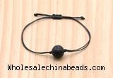 CGB9966 Fashion 12mm black lava adjustable bracelet jewelry