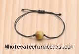 CGB9967 Fashion 12mm golden tiger eye adjustable bracelet jewelry