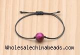 CGB9971 Fashion 12mm red tiger eye adjustable bracelet jewelry