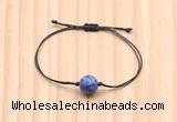 CGB9977 Fashion 12mm blue spot stone adjustable bracelet jewelry