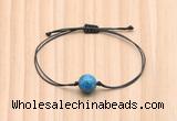 CGB9982 Fashion 12mm apatite gemstone adjustable bracelet jewelry