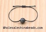 CGB9985 Fashion 12mm black labradorite adjustable bracelet jewelry