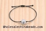 CGB9989 Fashion 12mm black rutilated quartz adjustable bracelet jewelry